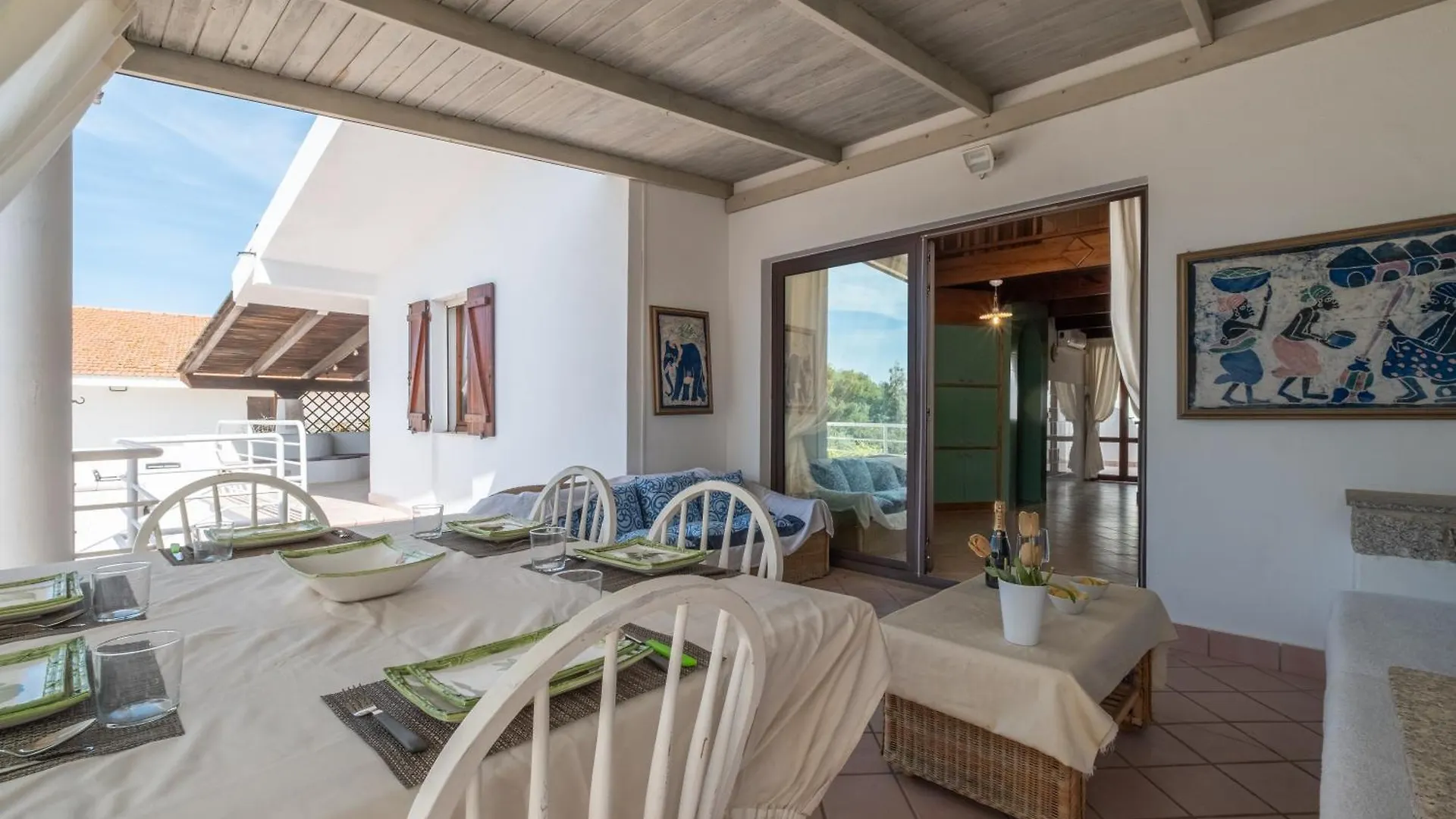 Villa - 1 Min Walk From Beach Porto Pino Italien